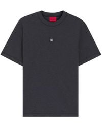 HUGO - Dilanso Logo-Patch T-Shirt - Lyst