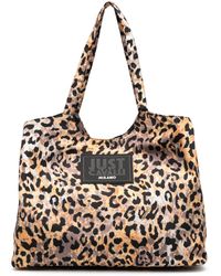 Just Cavalli - Leopard-print Tote Bag - Lyst