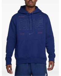 Nike - Club Logo-Print Hoodie - Lyst
