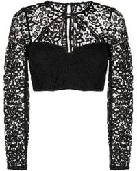 Self-Portrait - Cropped Top - Lyst