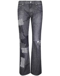 Junya Watanabe - Patchwork Distressed Jeans - Lyst