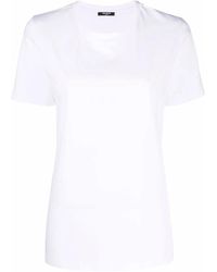 Balmain - Flocked Logo T-Shirt - Lyst