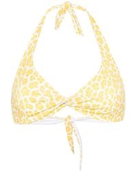 Fisico - Leopard-print Bikini Top - Lyst