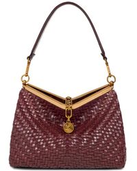 Etro - Vela Woven Leather Shoulder Bag - Lyst