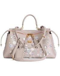 Dolce & Gabbana - Sac À Main Vittoria Moyen Avec Broderie - Lyst