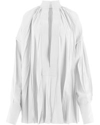 Ferragamo - Kaftan Silk-blend Shirt - Lyst