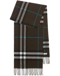 Burberry - Giant Chk Snug Cashmere Scarf - Lyst