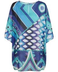 PUCCI - Vivara Print Cotton Kaftan - Lyst
