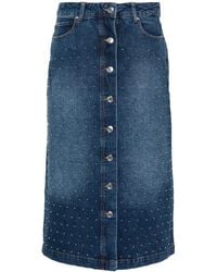 Munthe - Falda Lally vaquera - Lyst