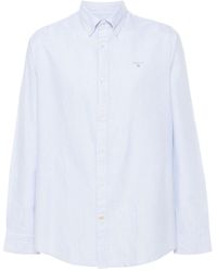 Barbour - Logo-embroidered Striped Shirt - Lyst