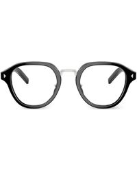 Prada - Brille Mit Iconic-Schild - Lyst