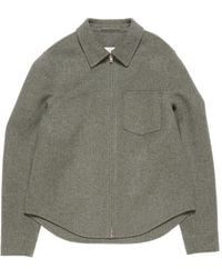 Acne Studios - Zip-Up Shirt Jacket - Lyst