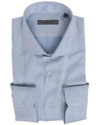 Corneliani - Herringbone-Pattern French-Collar Shirt - Lyst