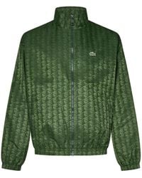 Lacoste - Monogram Pattern Zip-Up Track Jacket - Lyst