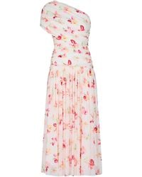 Nicholas - Gaia One-Shoulder Midi Dress - Lyst