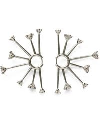 Panconesi - Kismet Zircon Hoop Earrings - Lyst