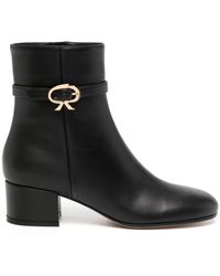 Gianvito Rossi - Ribbon 45mm Bow-buckle Ankle Boots - Lyst