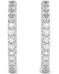 Diamond Essentials - Diamond Hoop Earrings - Lyst