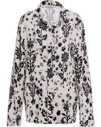 Agua Bendita - Keshi Floral-Print Cotton Shirt - Lyst