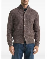 Seventy - Marl-Knit Button-Up Cardigan - Lyst