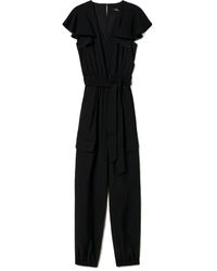 Twinset - Cargo Jumpsuit Met Fladdermouwen - Lyst
