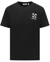Off-White c/o Virgil Abloh Temperature Arrows T-shirt in Black for