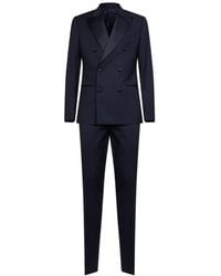 Lardini - Double-Breasted Peak-Lapel Suit - Lyst