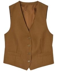 Burberry - Wool Mohair Waistcoat - Lyst
