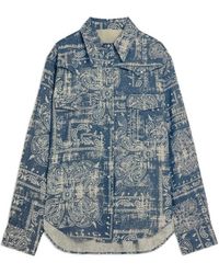 A PAPER KID - Buttoned Paisley-Print Shirt - Lyst