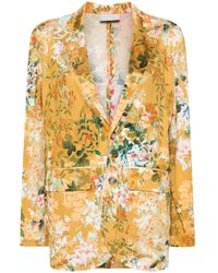 Pierre Louis Mascia - Floral-print Silk Blazer - Lyst