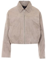 Arma - Loua Suede Bomber Jacket - Lyst