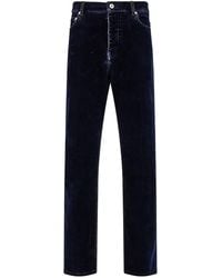 Ferragamo - Five-Pocket Logo Patch Trousers - Lyst