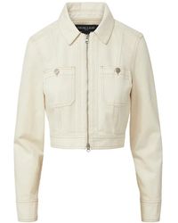 Veronica Beard - Chaqueta Corta Patty De Algodón Con Cremallera - Lyst