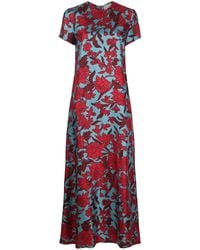 La DoubleJ - Vestido swing con estampado floral - Lyst