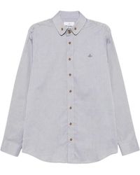 Vivienne Westwood - Orb-Embroidered Button-Down Shirt - Lyst