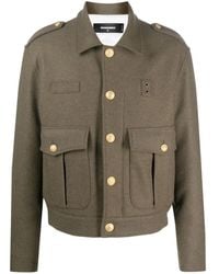 DSquared² - Wool-Blend Military Jacket - Lyst
