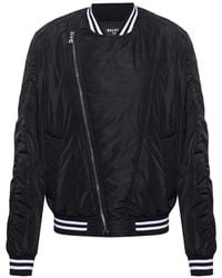Balmain - Asymmetric-Zip Bomber Jacket - Lyst