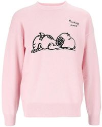 MC2 Saint Barth - X Peanuts Snoopy-Embroidered Sweater - Lyst