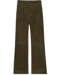 Zadig & Voltaire - Evy Suede Leather Pants - Lyst