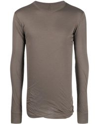 Rick Owens - Gathered-detail Long-sleeved Top - Lyst