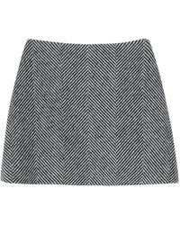 Ermanno Scervino - Herringbone-Pattern Mini Skirt - Lyst
