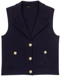 Maje - Chaleco Con Bolsillos Con Botones - Lyst