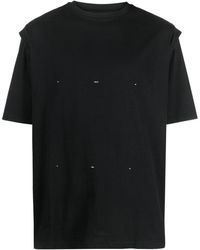HELIOT EMIL - Outline Logo Cotton T-shirt - Lyst