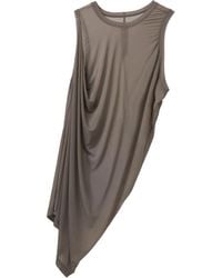 Rick Owens - Asymmetrical Draped Tank Top - Lyst
