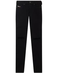 DIESEL - Distressed Skinny-Fit Jeans - Lyst