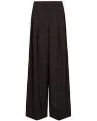 Twp - Roberts Pinstripe-Pattern Pleated Trousers - Lyst