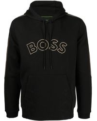 BOSS - Felpa con cappuccio - Lyst