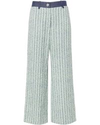 Maje - Wide-leg Tweed Trousers - Lyst