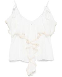 Pink - Top Met Kant - Lyst