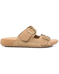 SERGIO MORETTI FIRENZE - Buckle-Fastening Suede Sandals - Lyst